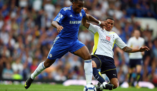 Chelseas Dider Drogba (l.) sorgte im Hinspiel mit seinem Tor zum 3:0 für die endgültige Entscheidung