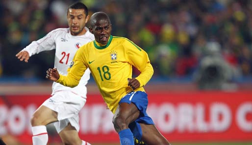 Ramires bestritt bei der WM in Südafrika vier Spiele für Brasilien