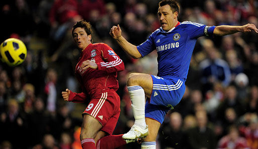 Fernando Torres (l.) und John Terry spielen künftig gemeinsam für den FC Chelsea