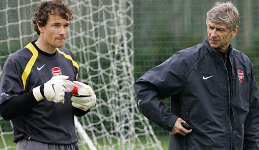 Beim FC Arsenal wieder vereint: Jens Lehmann und Coach Arsene Wenger