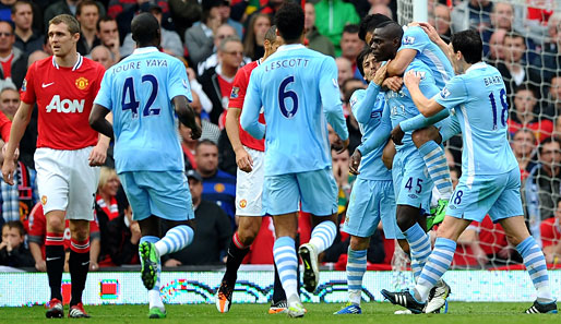 Das 133. Liga-Derby zwischen Manchester United und Manchester City gewinnen die Citizens