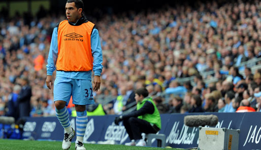 Carlos Tevez ist bei Manchester City in Ungnade gefallen