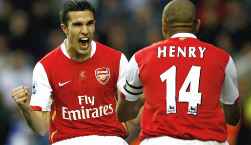 Bald wieder vereint? Robin van Persie (l.) und Thierry Henry zu gemeinsamen Arsenal-Zeiten