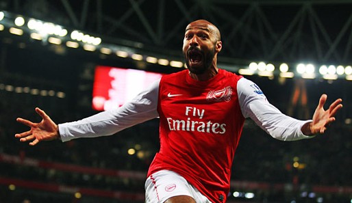Thierry Henry erzielte bei seinem Comeback sein 227. Tor für den FC Arsenal