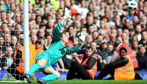 Seltenes Bild: Tomasz Kuszczak im Einsatz für Manchester United