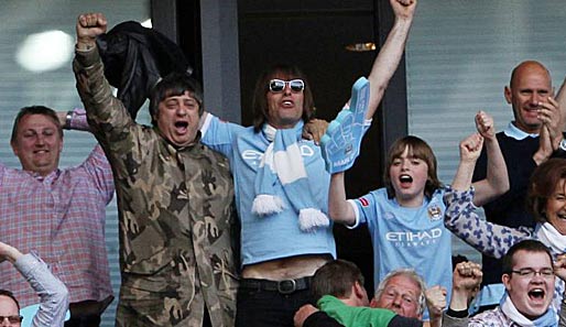 On the run: Edelfan Liam Gallagher und die Manchester-City-Fans stehen kurz vor dem Ziel
