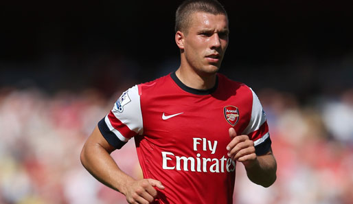 Lukas Podolski erster Auftritt beim FC Arsenal war unglücklich