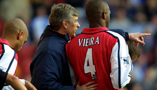 Arsene Wenger machte bei Arsenal aus Patrick Vieira einen Weltstar