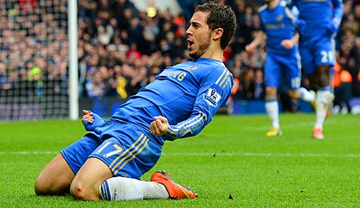 Eden Hazard machte eine starke Partie für Chelsea und traf zum 2:0-Endstand