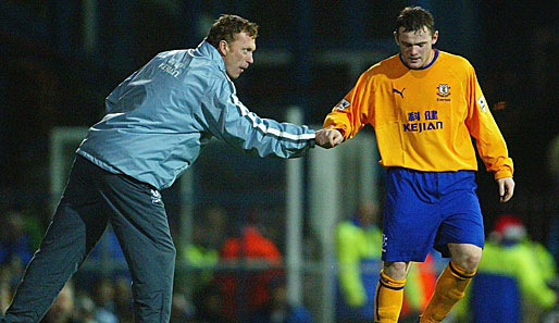 David Moyes (l.) und Wayne Rooney hatten eine gemeinsame Vergangenheit beim FC Everton