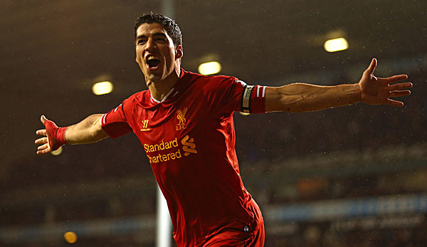 Luis Suarez führt mit 30 Treffern die Torschützenliste in England an