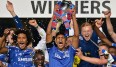 Die U 18 des FC Chelsea feiert den Finalsieg gegen Fulham im FA Youth Cup