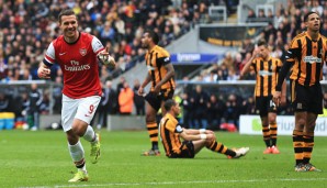 Vor wenigen Wochen in der Liga gewann Arsenal auch dank Podolski 3:0 bei Hull City