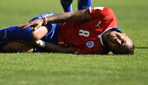 Arturo Vidal lief trotz lädiertem Knie bei dem WM für Chile auf