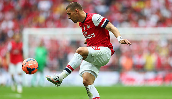 Lukas Podolski hatte zuletzt keinen guten Stand bei Arsene Wenger