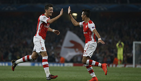 Mesut Özil fühlt sich anscheinend wohl bei Arsenal