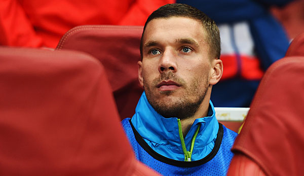 Der Prinz ohne Peng: Lukas Podolski sitzt bei den Gunners meist auf der Bank