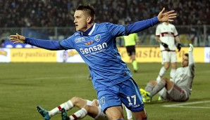 Piotr Zielinski spielt bei Empoli, steht aber bei Udinese unter Vertrag