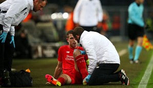 Jordan Henderson verletzte sich im EL-Hinspiel gegen Dortmund