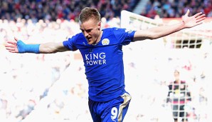 Jamie Vardy erzielte 24 Tore für Leicester City