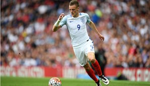 Jamie Vardy ist für England bei der EURO in Frankreich im Einsatz