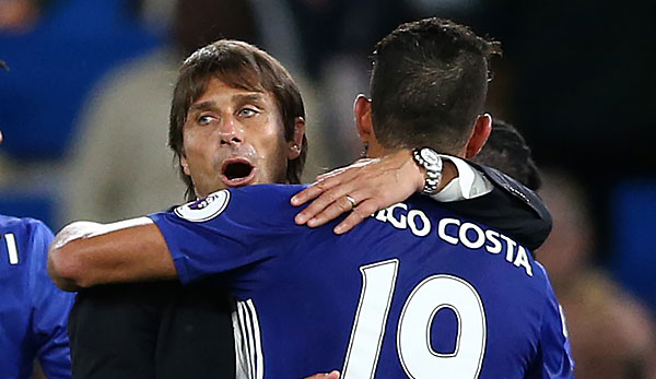 Antonio Conte missfällt die Behandlung seines Stürmer Diego Costa