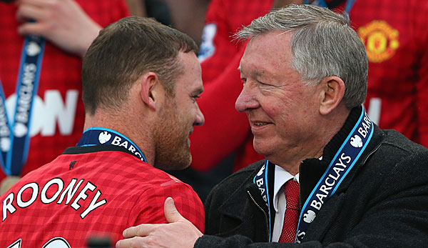 Sir Alex Ferguson und Wayne Rooney gewannen gemeinsam insgesamt sieben Titel