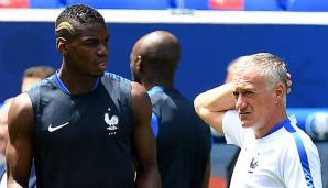 Didier Deschamps und Paul Pogba verpassten mit Frankreich den Titel bei der EM