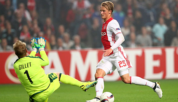 Kasper Dolberg spielt bei Ajax Amsterdam groß auf