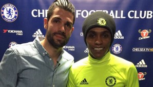 SPOX-Redakteur Daniel Herzog traf Willian am Trainingsgelände des FC Chelsea in Cobham