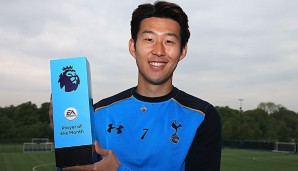 Heung-Min Son kann die Auszeichnung zum Spieler des Monats bereits zum zweiten Mal in dieser Saison in Empfang nehmen