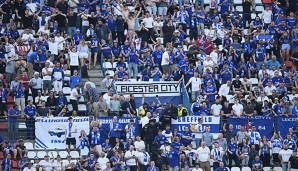 Die Fans von Leicester City sorgten gegen Brighton and Hove Albion für unschöne Szenen