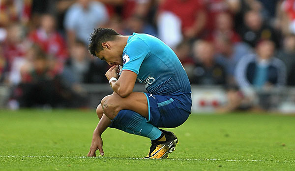 Alexis Sanchez verzweifelte bei der 0:4-Pleite von Arsenal gegen Liverpool