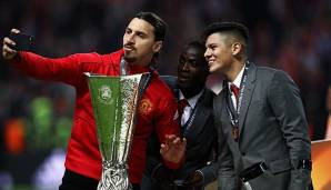 Zlatan Ibrahimovic gewann mit Manchester United die Europa League 2017