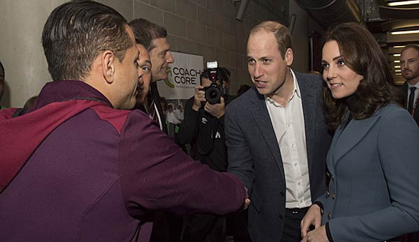Auch Javier Hernandez freute sich bei West Ham United über den Besuch von Prinz William