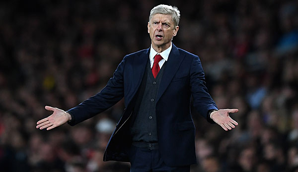 Arsene Wenger an der Seitenlinie als Coach vom FC Arsenal