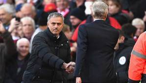 Arsenals Arsene Wenger und Uniteds Jose Mourinho mögen sich nicht sonderlich