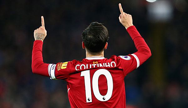 Philippe Coutinho wird nicht mehr die Nummer 10 des FC Liverpool tragen