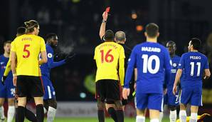 Chelseas Bakayoko sah gegen Watford die Gelbe Karte.