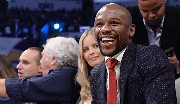Floyd Mayweather beim All Star Game in Los Angeles
