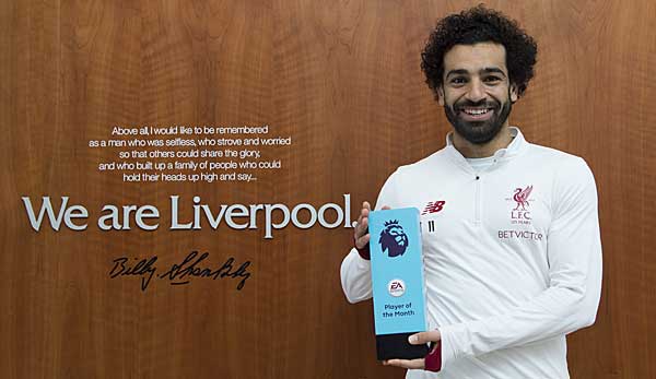 Liverpools Mohamed Salah ist der Spieler des Monats Februar in der Premier League.
