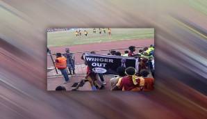 Beispielsweise bei einem Fußball-Match in Äthiopien, wo scheinbar ein paar Arsenal-Fans anwesend waren.