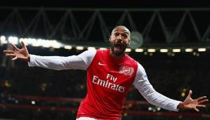 Platz 7: Thierry Henry - 174 Premier-League-Einsätze für FC Arsenal.