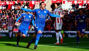 Leicester City: Vicente Iborra mit 3 Toren (im Sommer vom FC Sevilla gekommen).