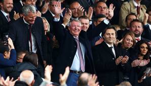 Sir Alex Ferguson ist erstmals nach seiner Erkrankung ins Old Trafford zurückgekehrt.