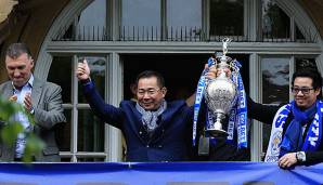 Vichai Srivaddhanaprabha feierte mit Leicester City in der Saison 2015/16 den Premier-League-Titel.