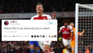 "Es ist eine wahre Freude, Mesut Özil zuzuschauen", befindet dieser Arsenal-Fan.