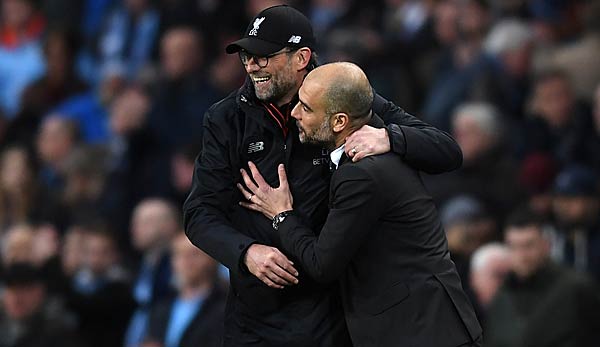 Liverpools Teammanager Jürgen Klopp hat seinen Kollegen Pep Guardiola von Manchester City in den höchsten Tönen gelobt.