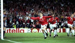 Darauf zu sehen: Der größte Moment in der Karriere des inzwischen 45-Jährigen - das Champions-League-Finale 1999 gegen den FC Bayern, als der Norweger die FCB-Fans mit seinem Treffer zum 2:1 in der Nachspielzeit in Schock versetzte.