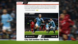 "City lässt Liverpool stolpern", titelt die französische L'Equipe.